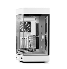 HYTE Y60 Dual Chamber ATX Mid-Tower Computer Case with PCIE 4.0 Riser Cable Included - White
