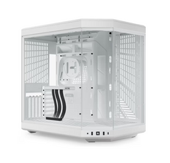 HYTE Y70 Dual Chamber Mid-Tower ATX Computer Case with PCIE 4.0 Riser Cable Included - White