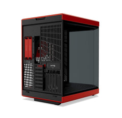 HYTE Y70 Dual Chamber Mid-Tower ATX Computer Case with PCIE 4.0 Riser Cable Included - Black Red