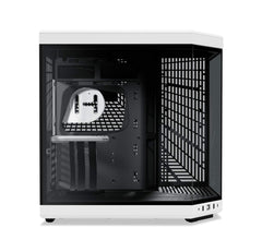 HYTE Y70 Dual Chamber Mid-Tower ATX Computer Case with PCIE 4.0 Riser Cable Included - Black White