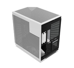HYTE Y70 Dual Chamber Mid-Tower ATX Computer Case with PCIE 4.0 Riser Cable Included - Black White