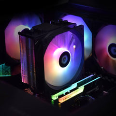 ID-Cooling SE-214-XT ARGB CPU Air Cooler - Black