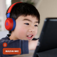 JBL JR310 Kids On-Ear Headphones with Built-In Mic - Red