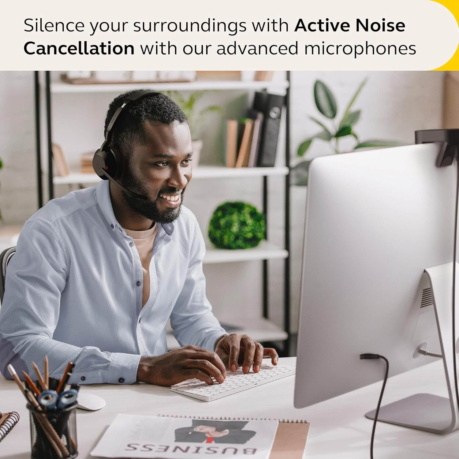 Jabra Evolve2 55 Noise-Cancelling Stereo Wireless Headset