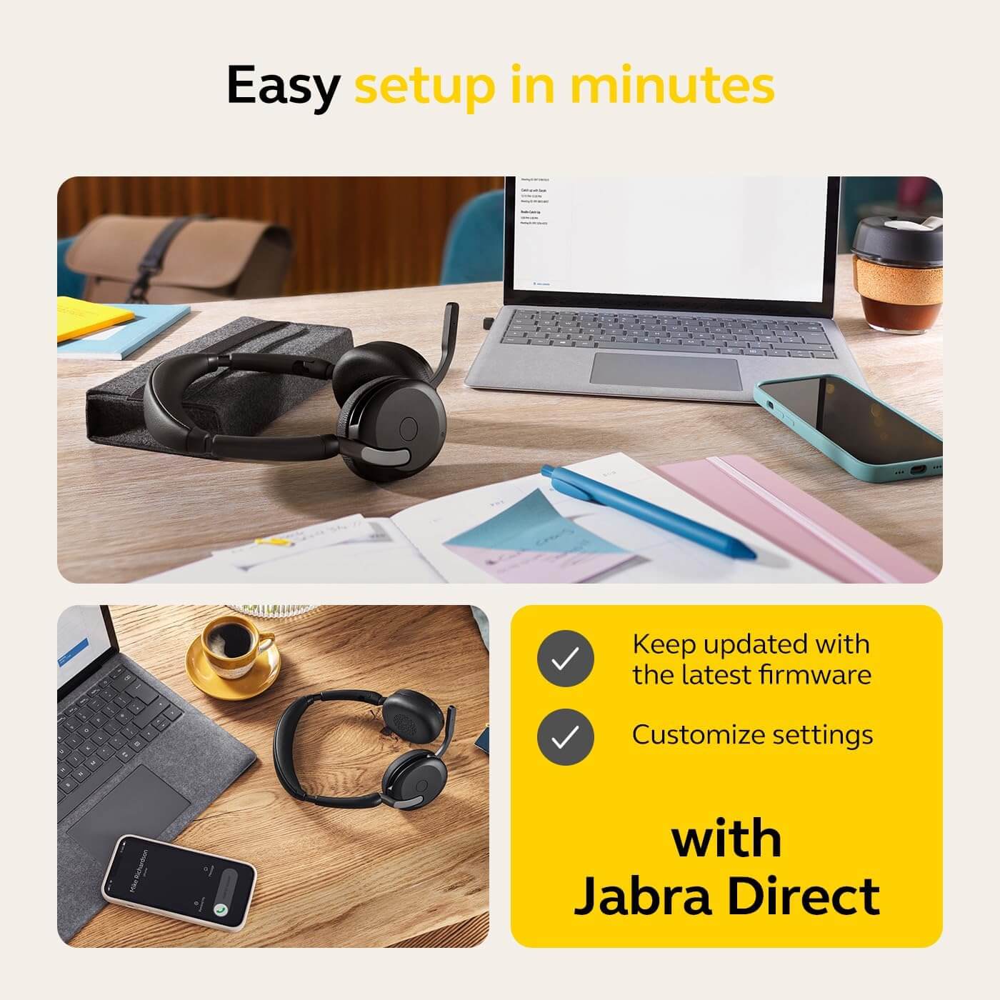 Jabra Evolve2 65 Flex Noise-Cancelling Stereo Wireless Headphones