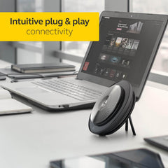 Jabra Speak 710 MS Wireless Bluetooth Speakerphone with Link 370 USB Adapter