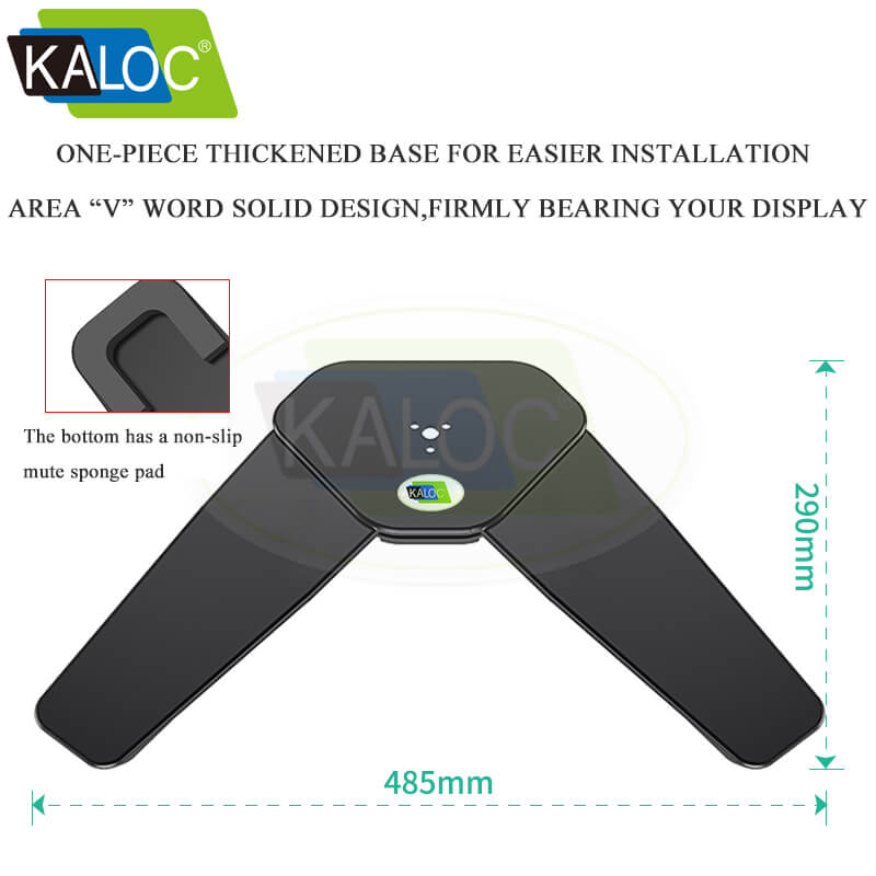 Kaloc DW230 Triple Monitor Desk Mount Height Adjustable Arms for Three 17-27 Inch Screens