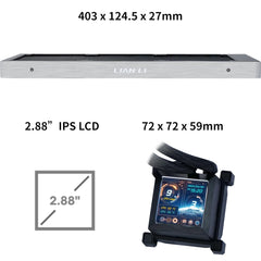 Lian Li Hydroshift LCD 360 360mm CPU Liquid Cooler - Without Fans - Black