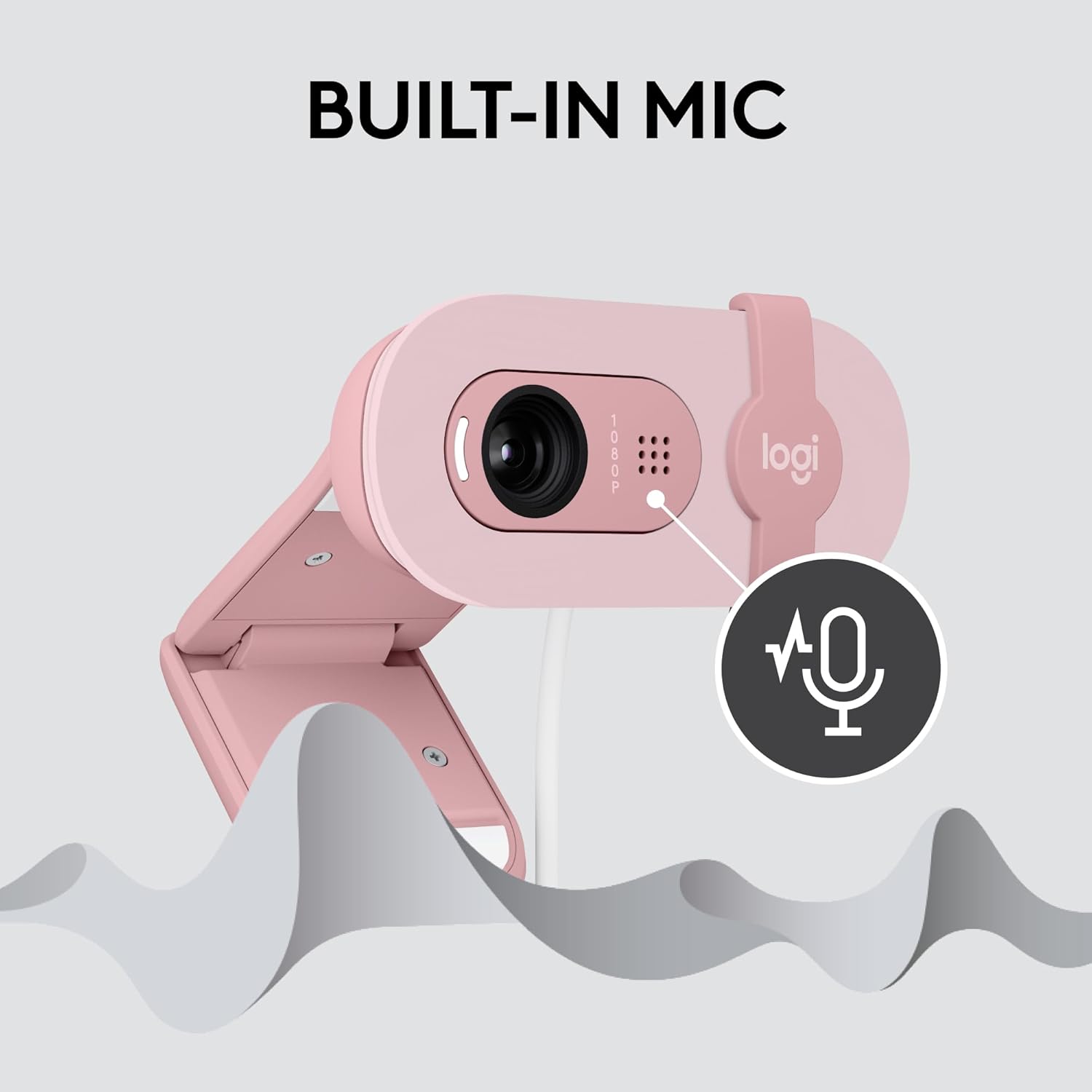 Logitech Brio 100 Full HD Webcam for Meetings and Streaming