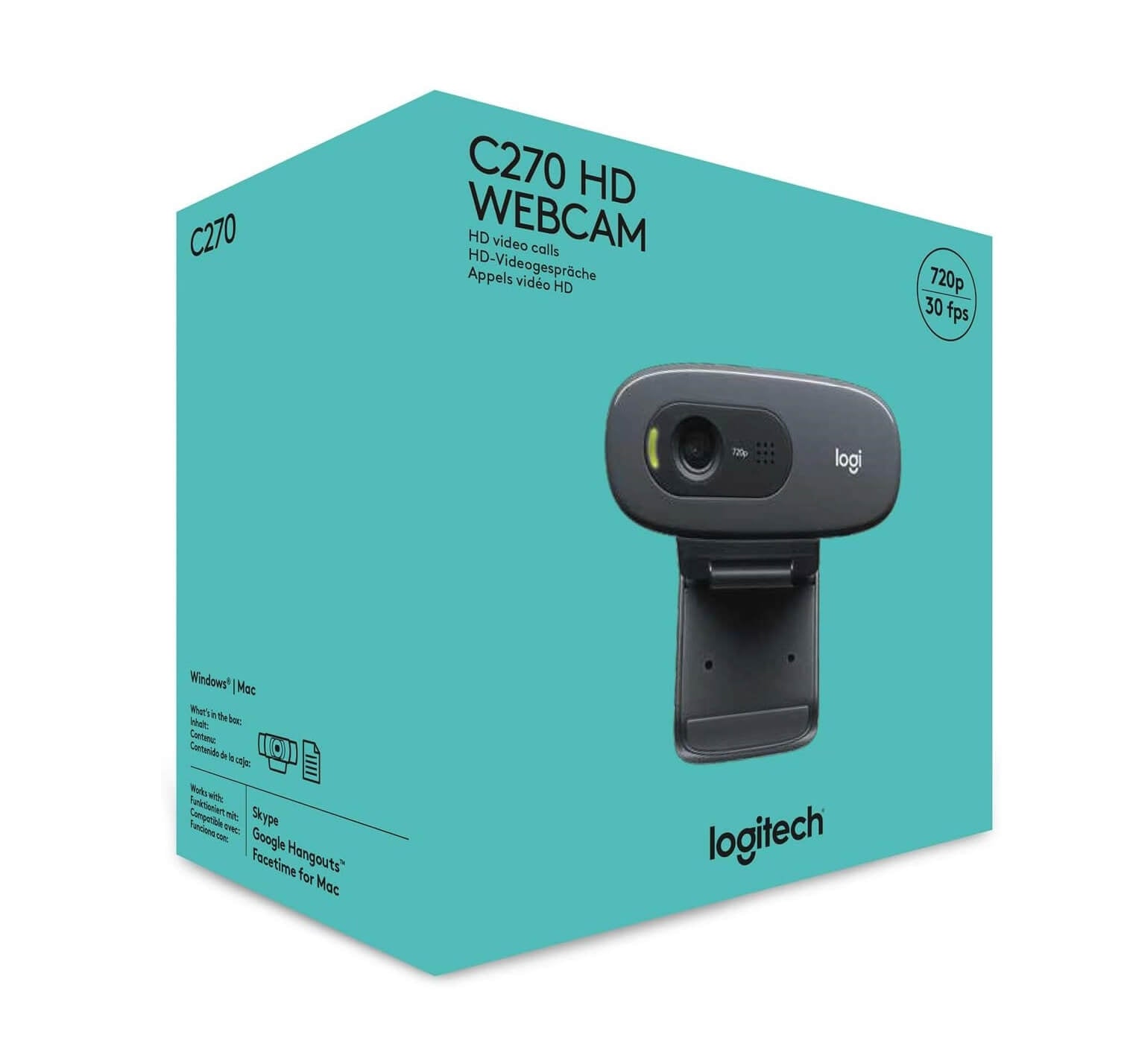 Logitech C270 720p HD Webcam