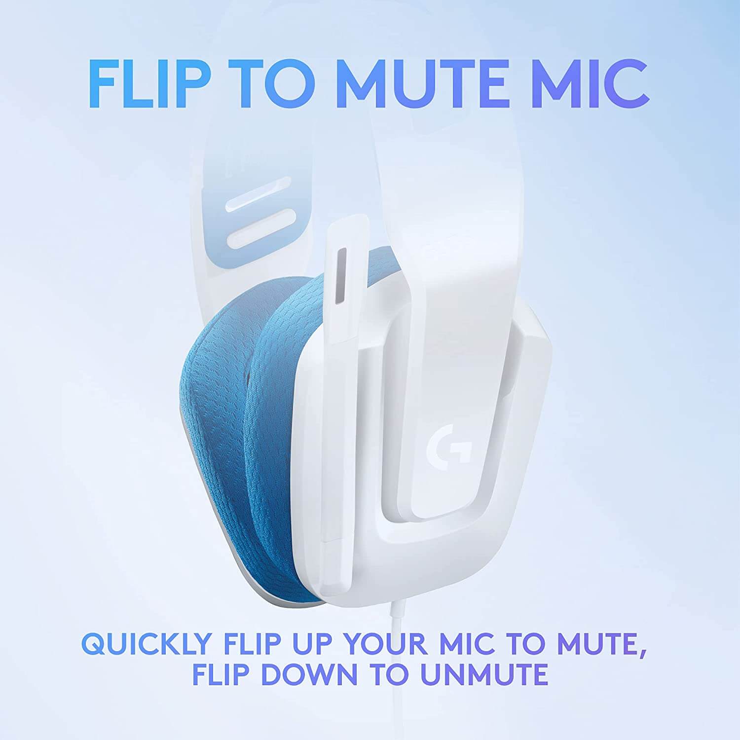 Logitech G335 Wired Gaming Headset with Flip to Mute Microphone