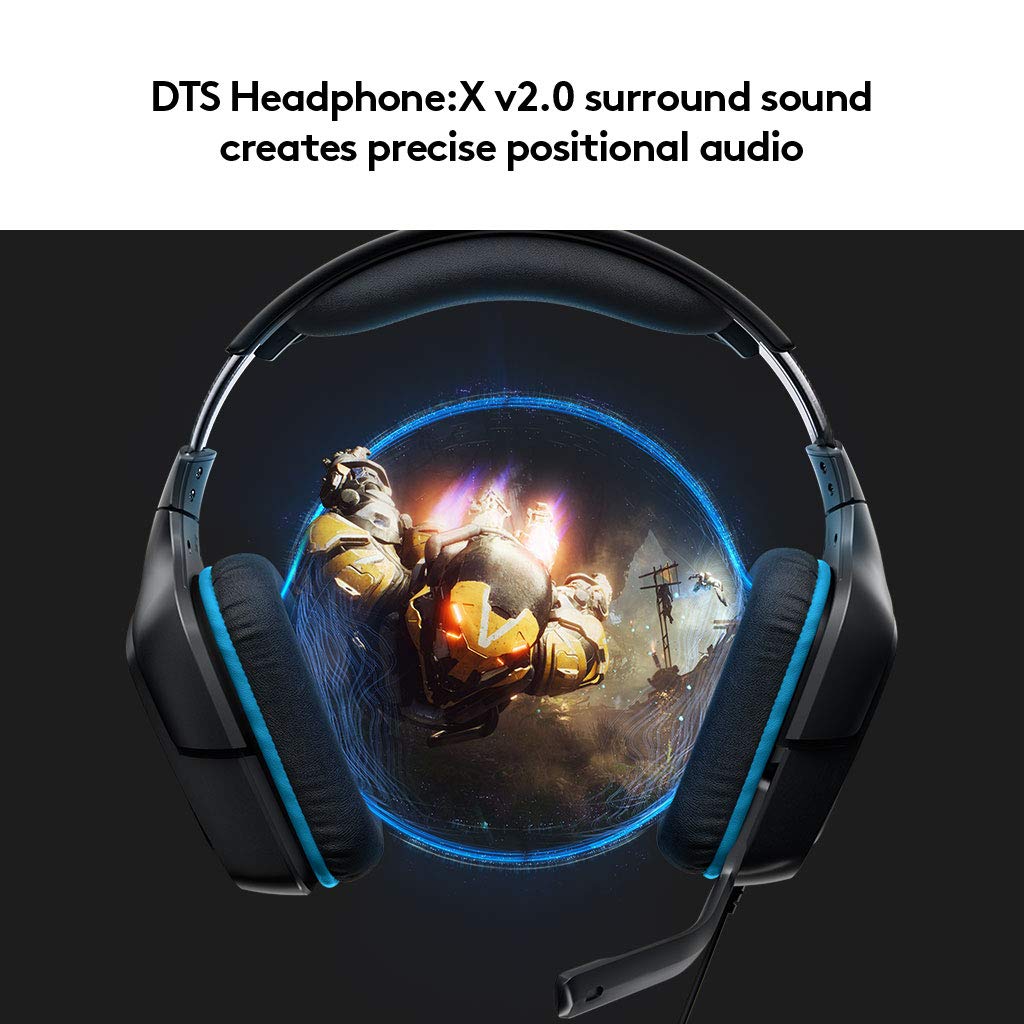 Logitech G431 with 7.1 Surround Sound Wired Over Ear Headphones
