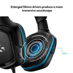 Logitech G431 with 7.1 Surround Sound Wired Over Ear Headphones