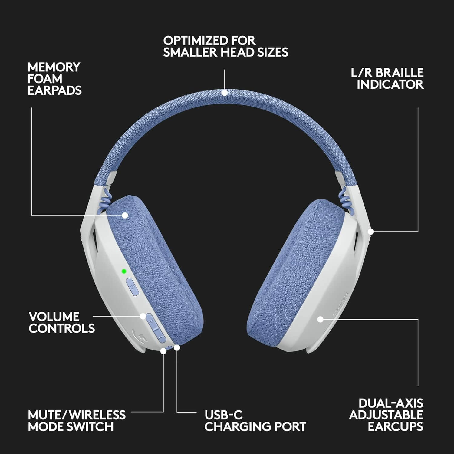 Logitech G435 LIGHTSPEED Wireless Bluetooth Gaming Headset