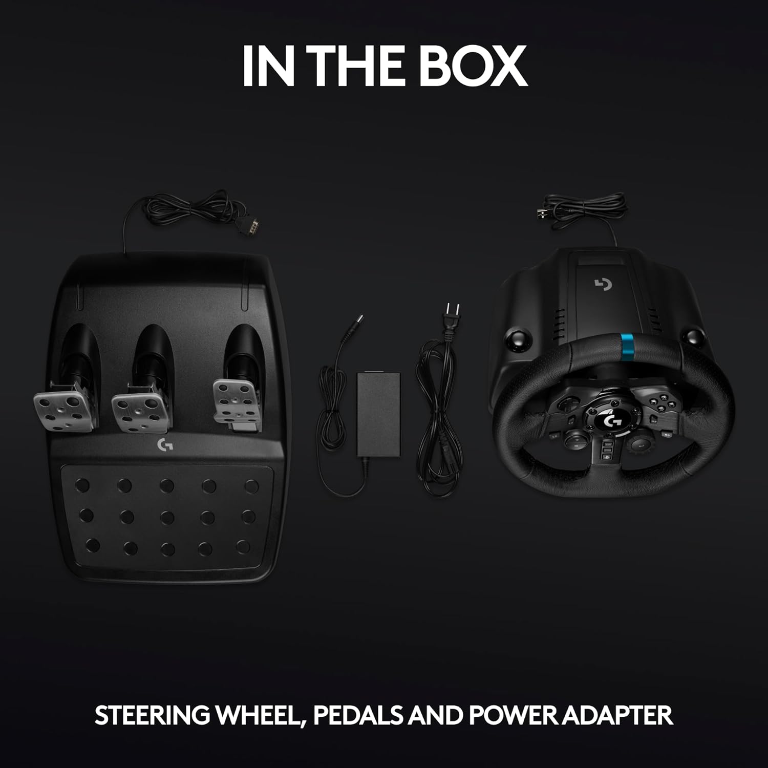Logitech G923 TRUEFORCE Racing Wheel and Pedals for PS5, PS4, PC, Mac - Black