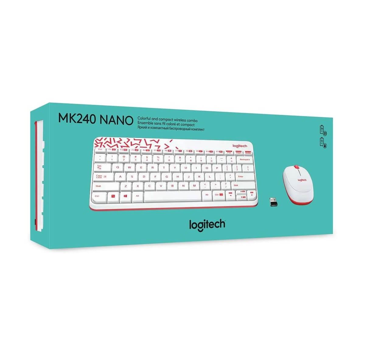 Logitech MK240 NANO Wireless Keyboard and Mouse Combo