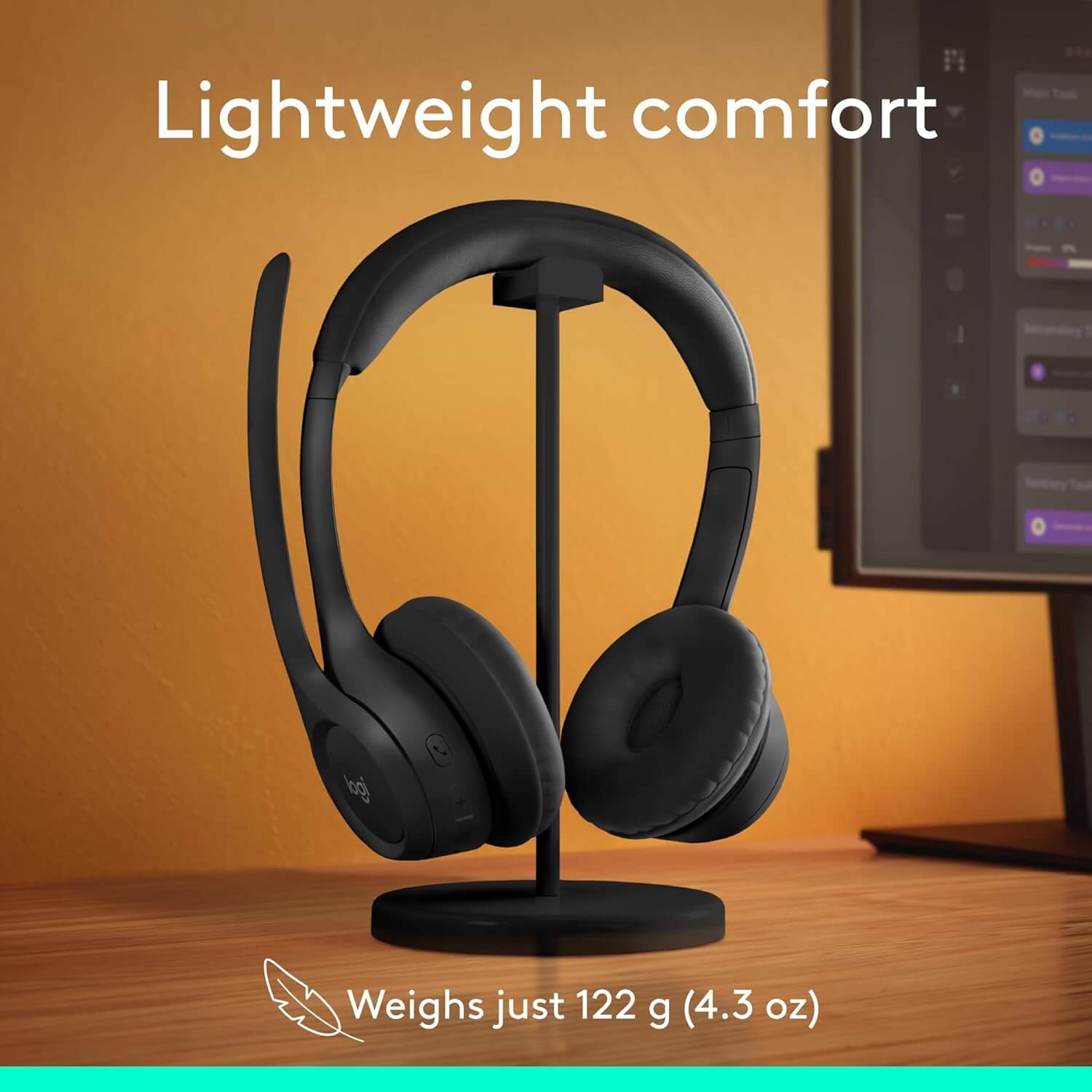 Logitech Zone 300 Wireless Bluetooth Headset with Noise-Canceling Microphone