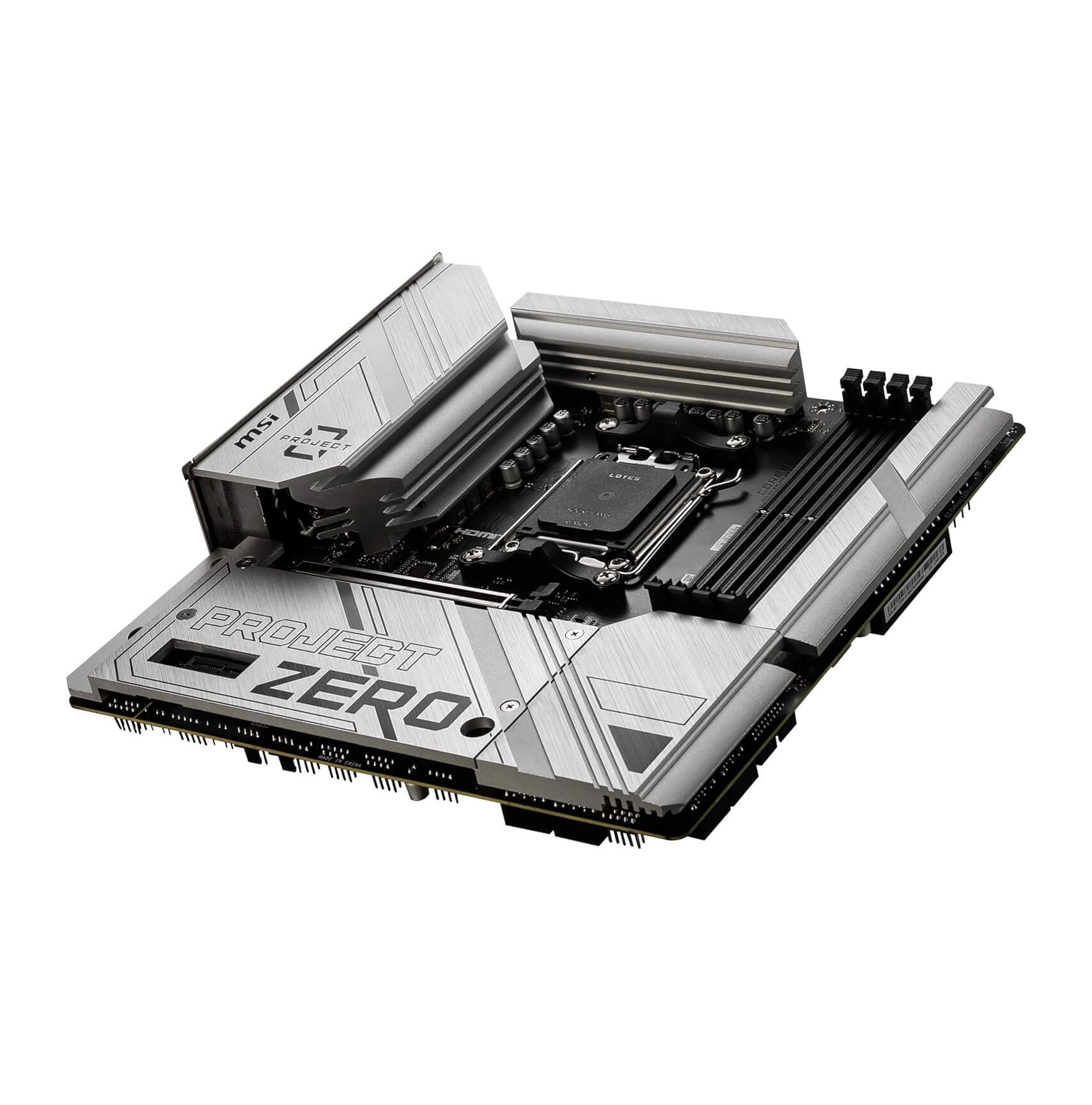 MSI B650M Project Zero WiFi DDR5 AM5 AMD microATX Gaming Motherboard