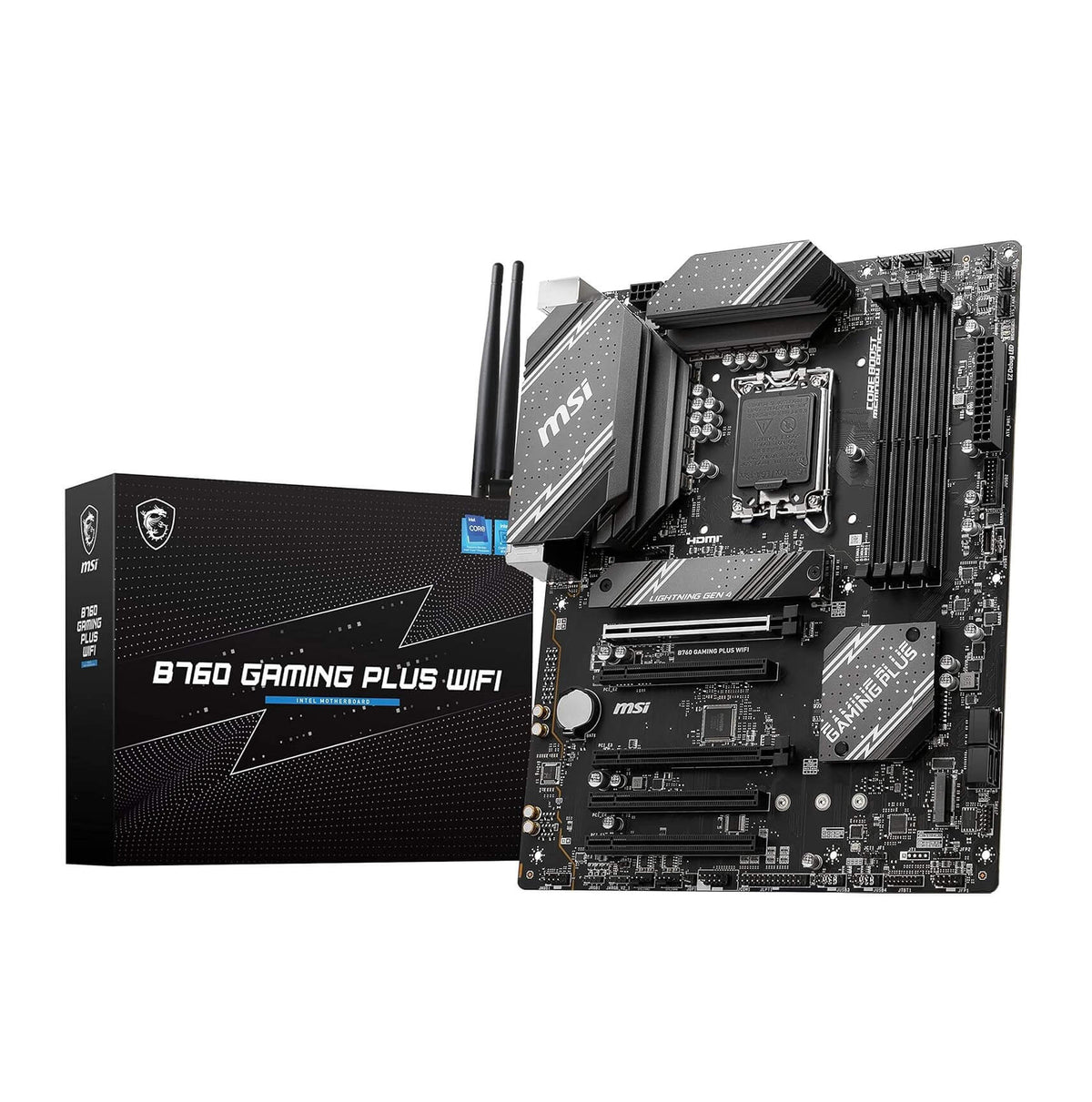 MSI B760 GAMING PLUS WiFi DDR5 Intel 14th/13th Gen LGA 1700 Gaming Motherboard