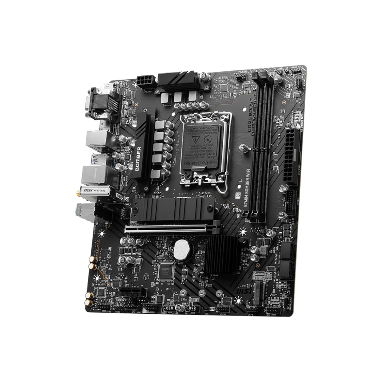 MSI B760M BOMBER WiFi DDR5 Intel 14th/13th Gen LGA 1700 microATX Motherboard