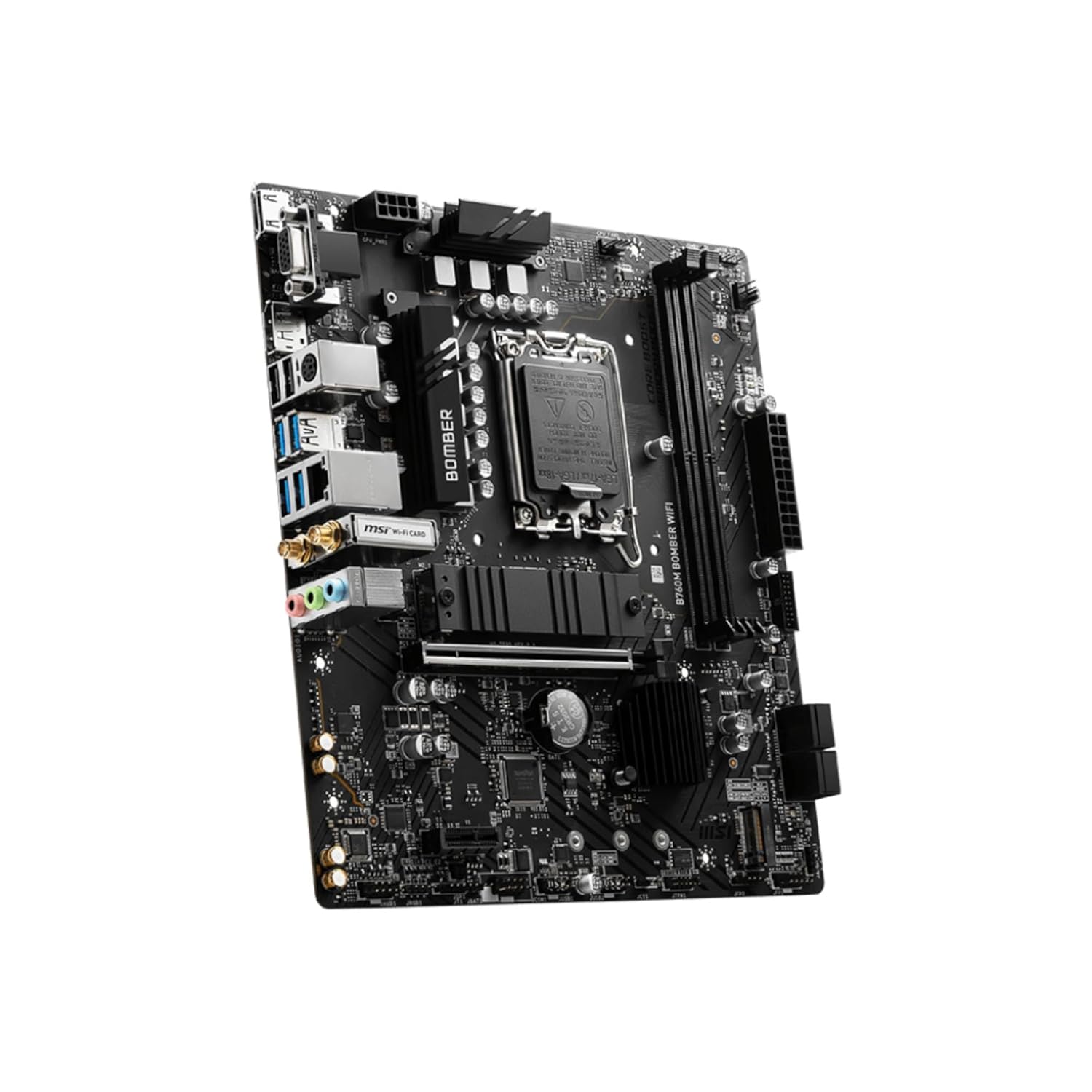 MSI B760M BOMBER WiFi DDR5 Intel 14th/13th Gen LGA 1700 microATX Motherboard