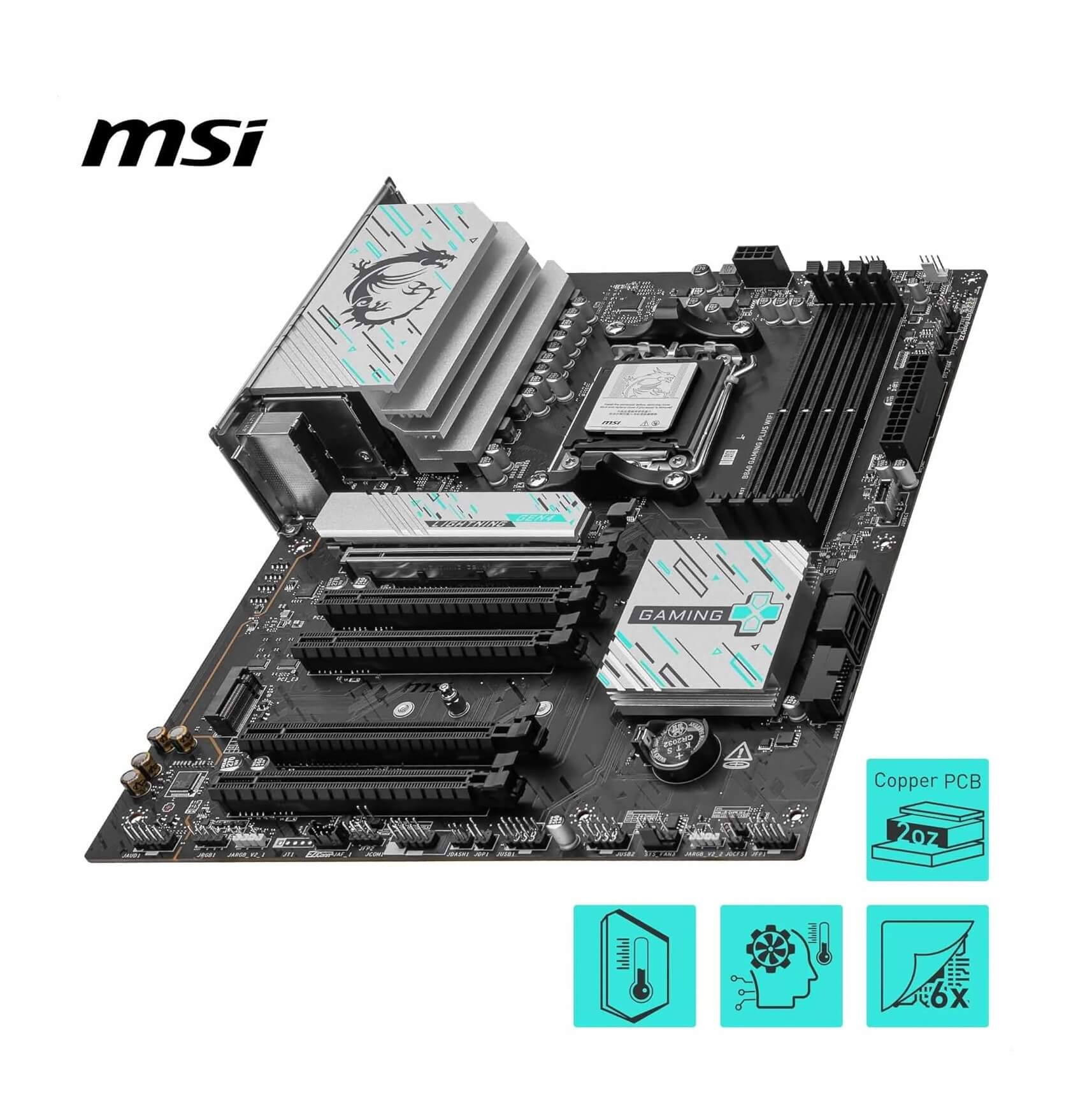 MSI B840 Gaming Plus WiFi DDR5 AMD Ryzen AM5 ATX Gaming Motherboard