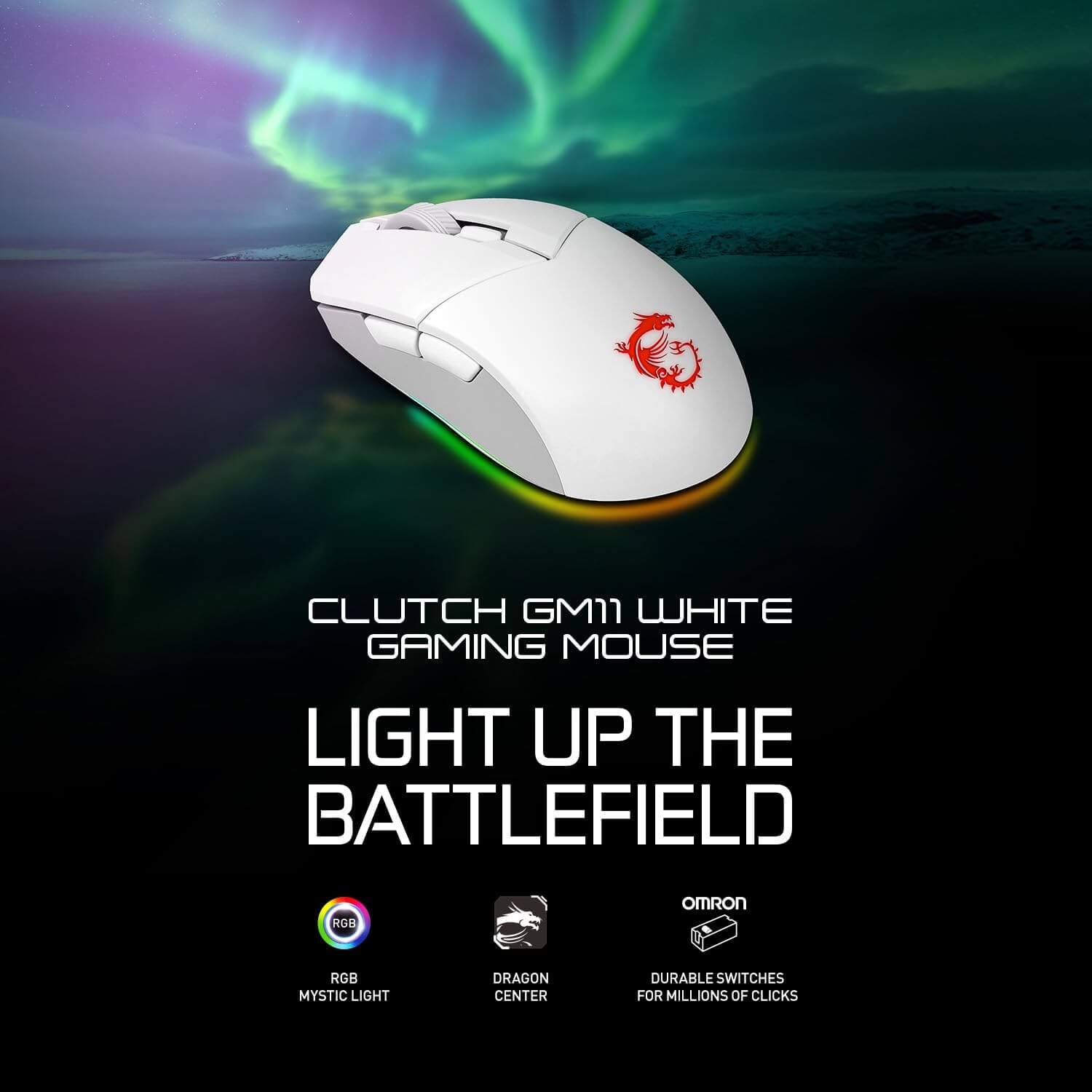 MSI Clutch GM11 RGB Optical Sensor Gaming Mouse