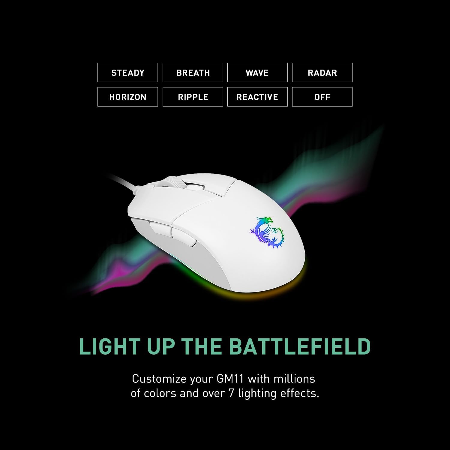 MSI Clutch GM11 RGB Optical Sensor Gaming Mouse
