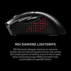 MSI Clutch GM51 Lightweight Wireless Gaming Mouse & Charging Dock
