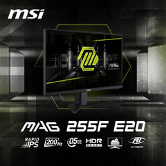 MSI MAG 255F E20 25" Full HD 200Hz 0.5ms IPS Gaming Monitor