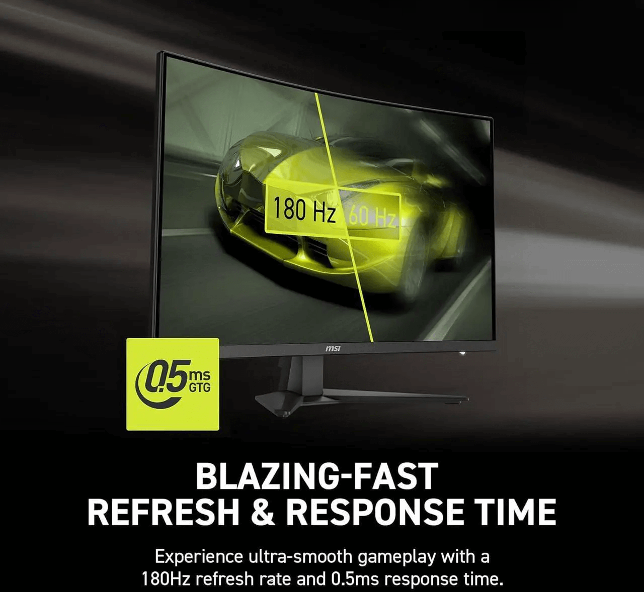 MSI MAG 321CQF E18 32" 2K QHD 180Hz 0.5ms Curved Gaming Monitor