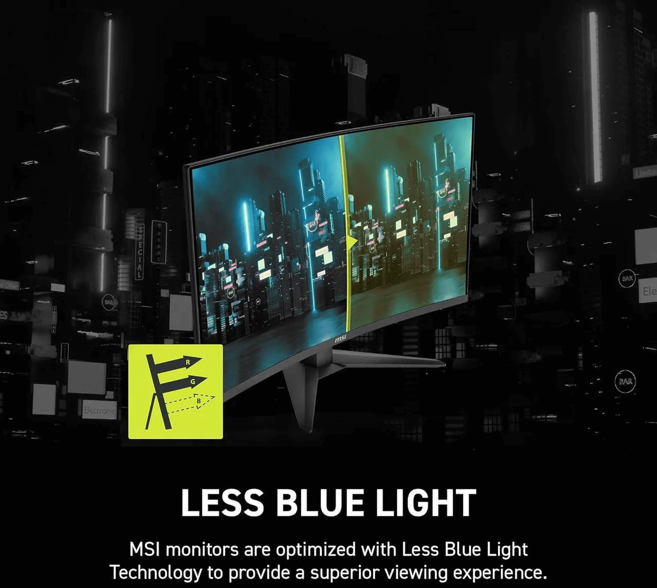 MSI MAG 321CQF E18 32" 2K QHD 180Hz 0.5ms Curved Gaming Monitor