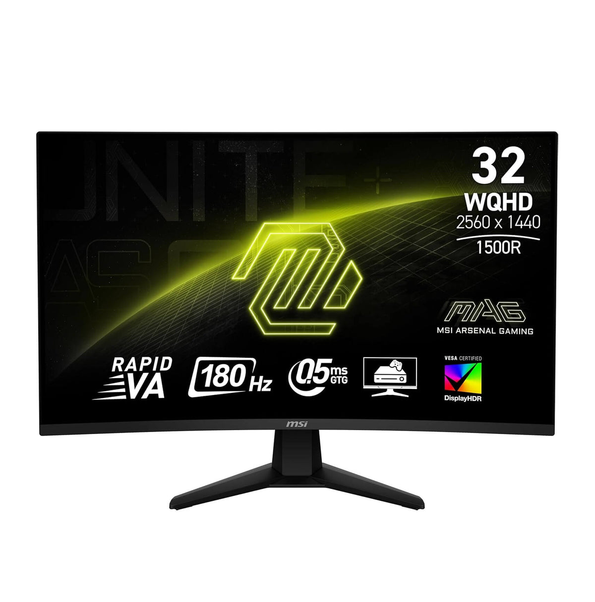 MSI MAG 32CQ6F 31.5" 2K 180Hz 0.5ms Curved Gaming Monitor