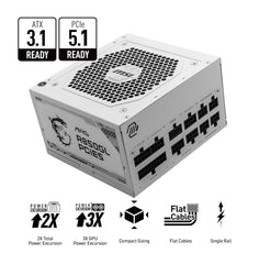 MSI MAG A850GL PCIE 5 850W 80+ Gold Fully Modular Power Supply