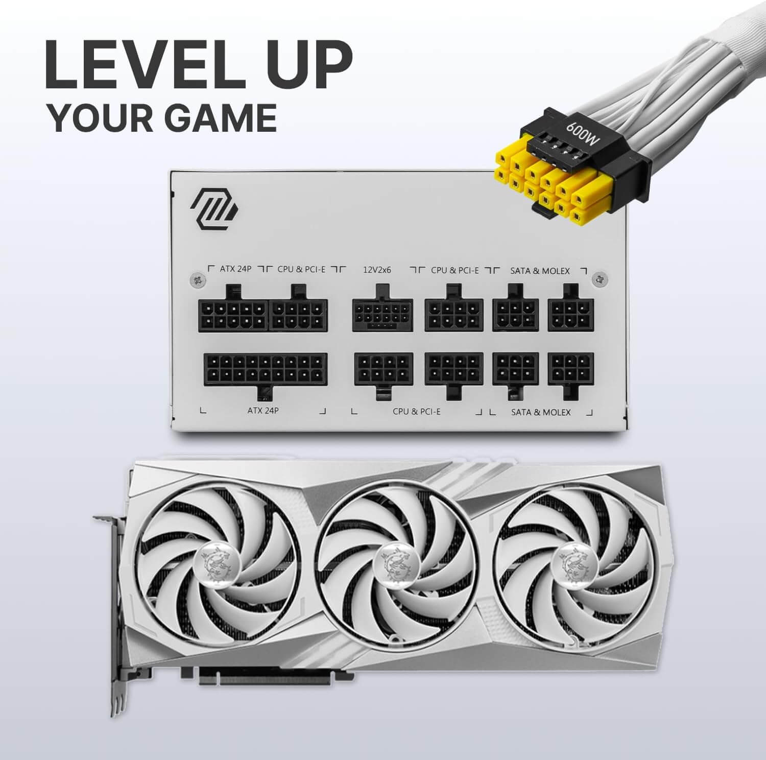 MSI MAG A850GL PCIE 5 850W 80+ Gold Fully Modular Power Supply