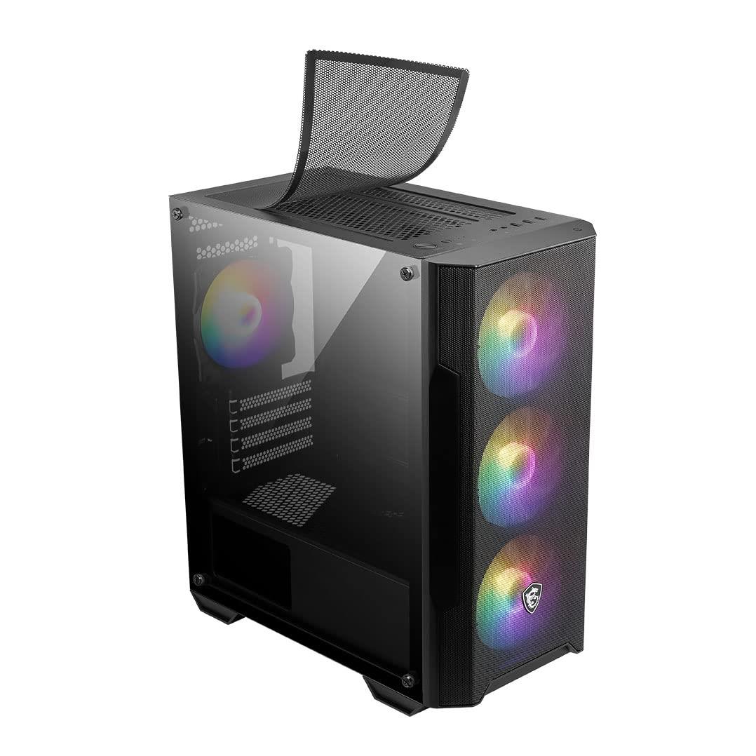 MSI MAG Forge M100A RGB Tempered Glass Micro-ATX Computer Case