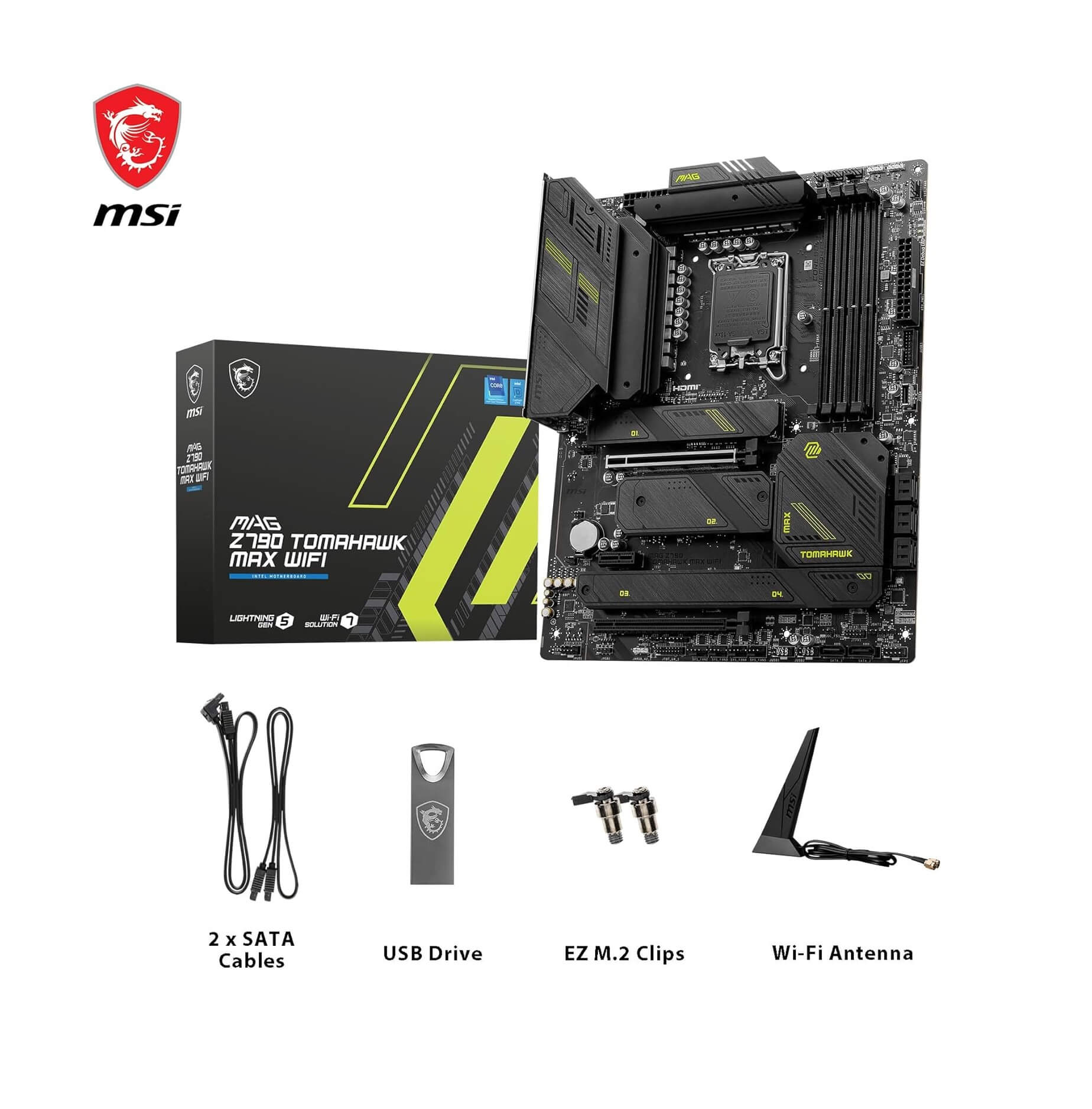 MSI MAG Z790 Tomahawk MAX WiFi DDR5 Intel Z790 14th Gen LGA 1700 Gaming Motherboard