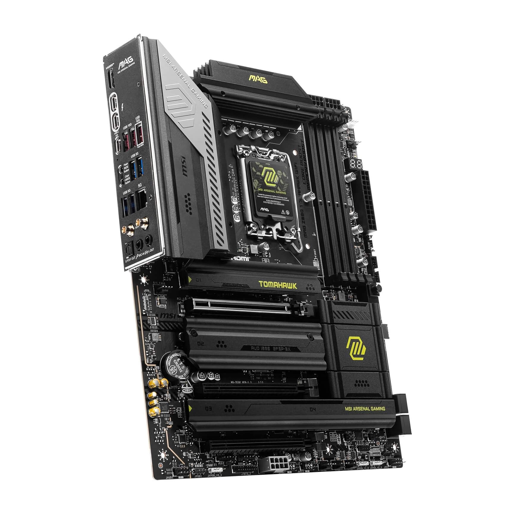 MSI MAG Z890 Tomahawk WiFi DDR5 Supports Intel Core Ultra Series 2 LGA 1851 ATX Gaming Motherboard
