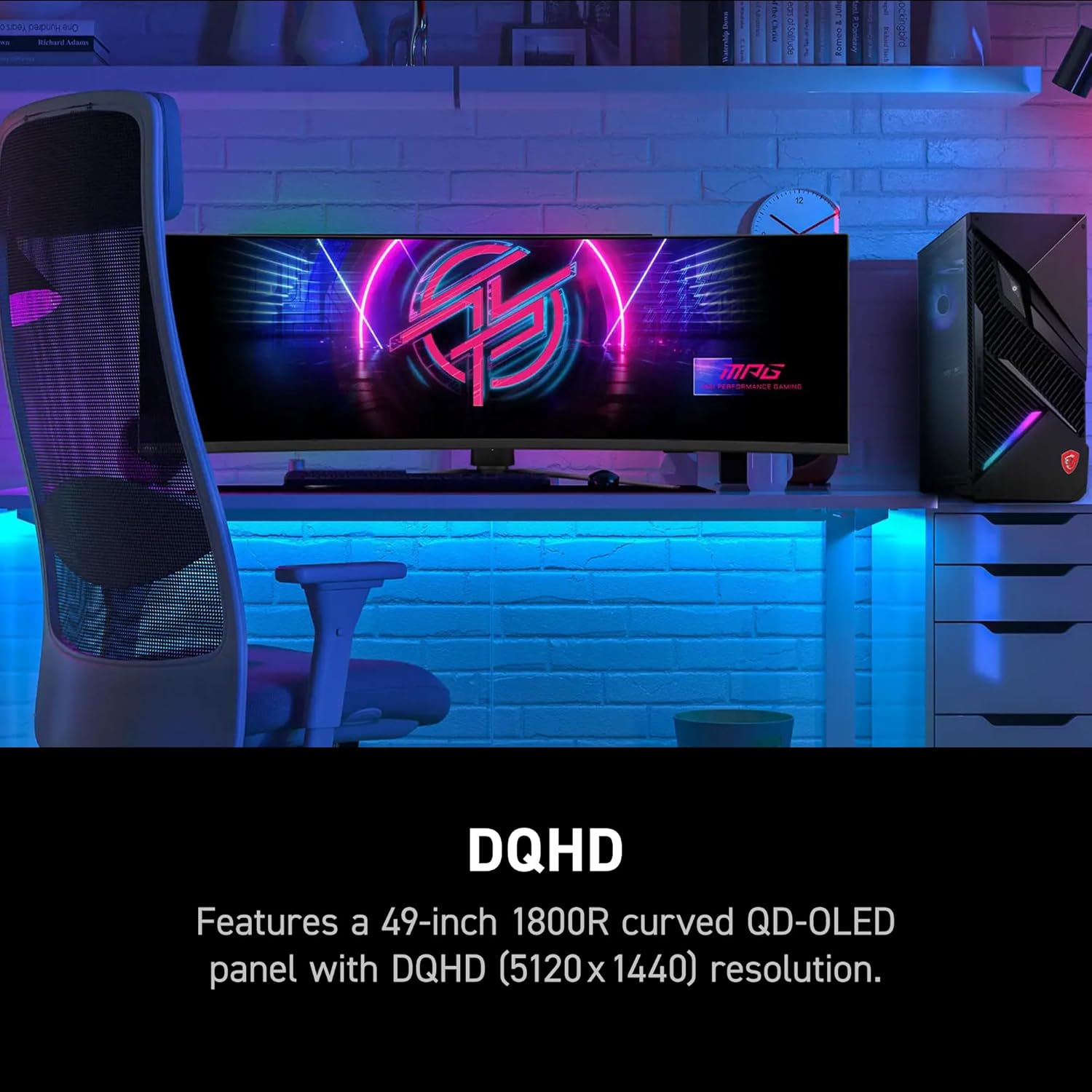 MSI MPG 491CQPX QD-OLED 49" QD-OLED DQHD 240Hz 0.03ms Curved Gaming Monitor