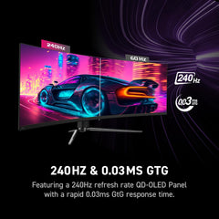 MSI MPG 491CQPX QD-OLED 49" QD-OLED DQHD 240Hz 0.03ms Curved Gaming Monitor