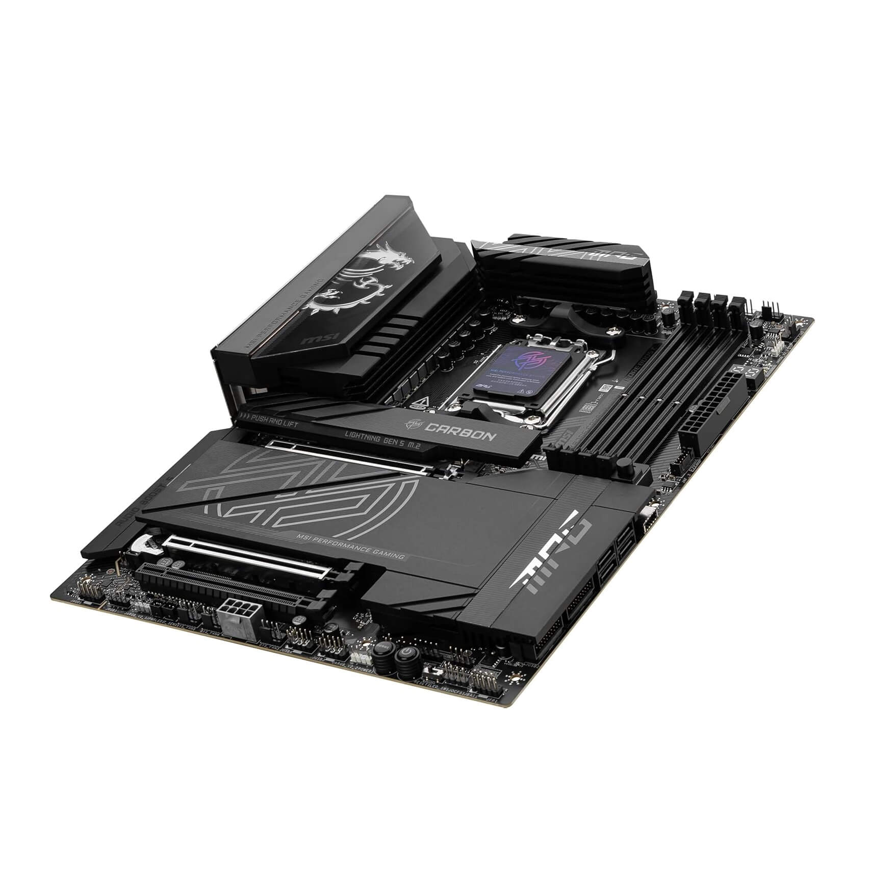MSI MPG X870E Carbon WiFi DDR5 AMD Ryzen 9000 AM4 ATX Gaming Motherboard