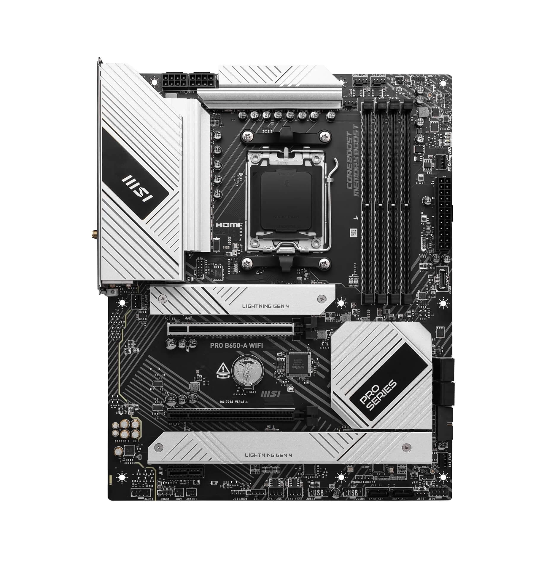 MSI PRO B650-A WiFi DDR5 AM5 AMD ATX Gaming Motherboard