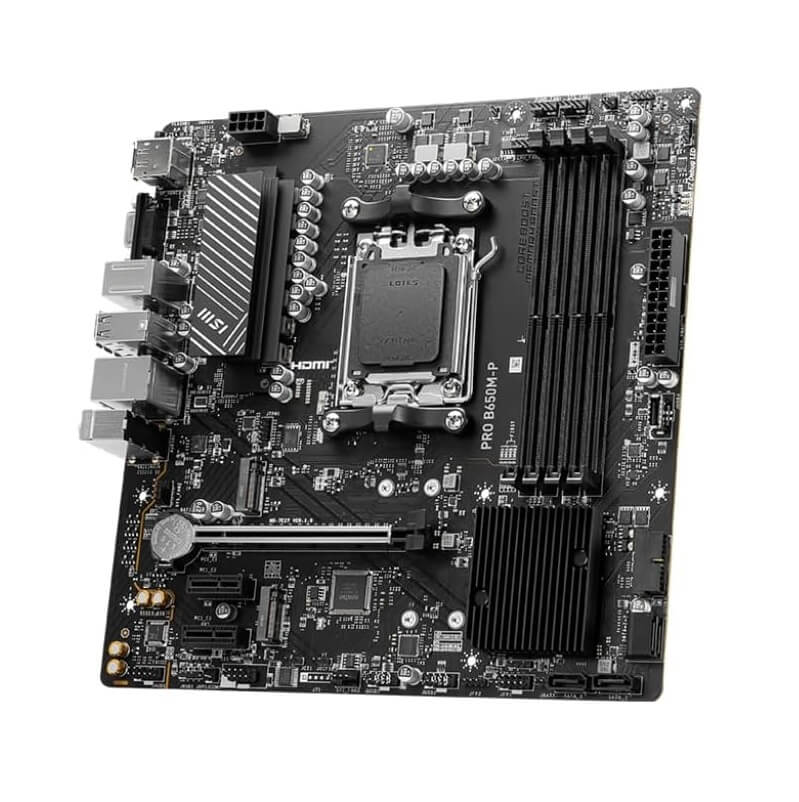 MSI Pro B650M-P DDR5 AM5 AMD microATX Motherboard
