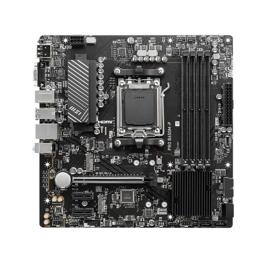 MSI Pro B650M-P DDR5 AM5 AMD microATX Motherboard