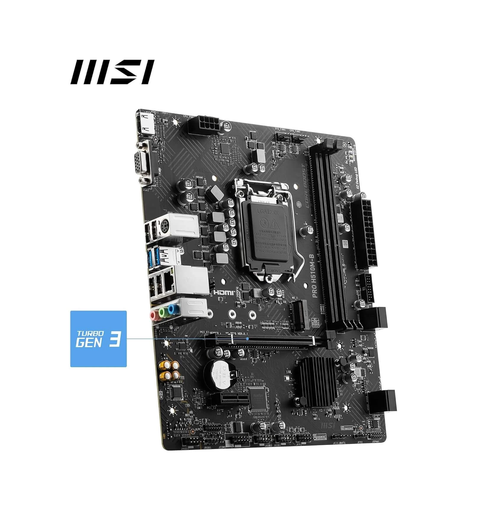 MSI PRO H510M-B DDR4 Intel H510 10th Gen LGA 1200 Motherboard