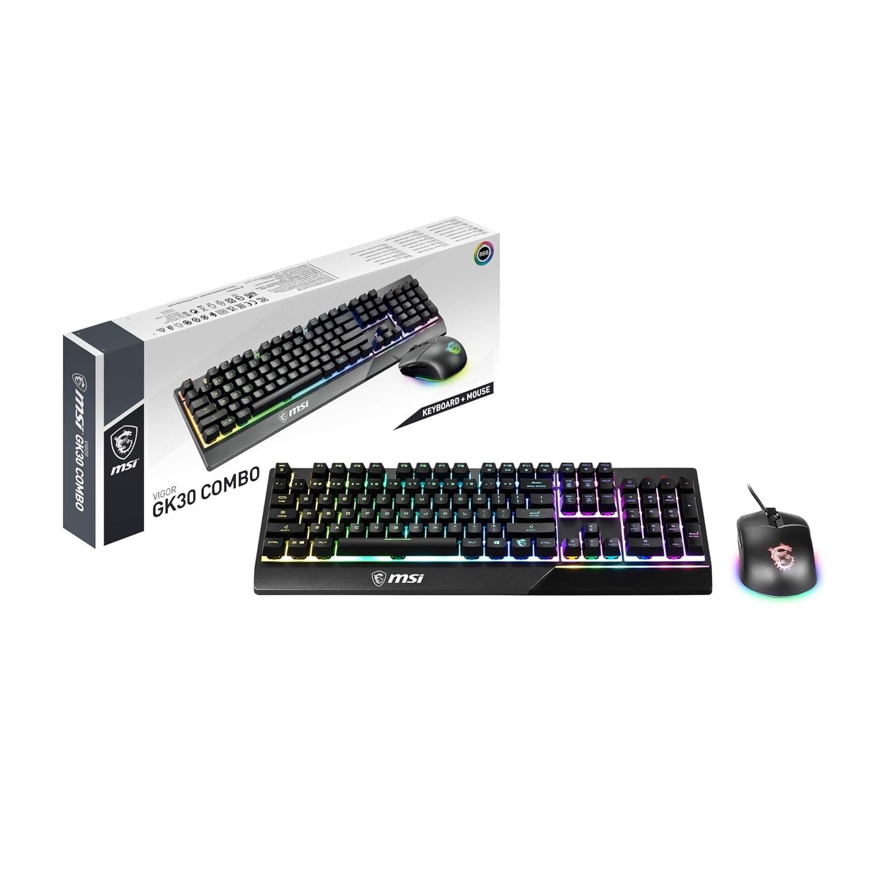 MSI Vigor GK30 RGB Gaming Keyboard Mouse Combo