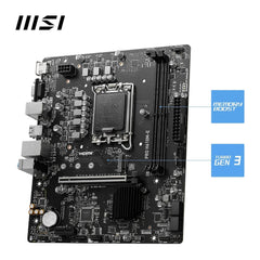 MSI Pro H610M-E DDR5 Intel 14/13th Gen LGA 1700 microATX Motherboard