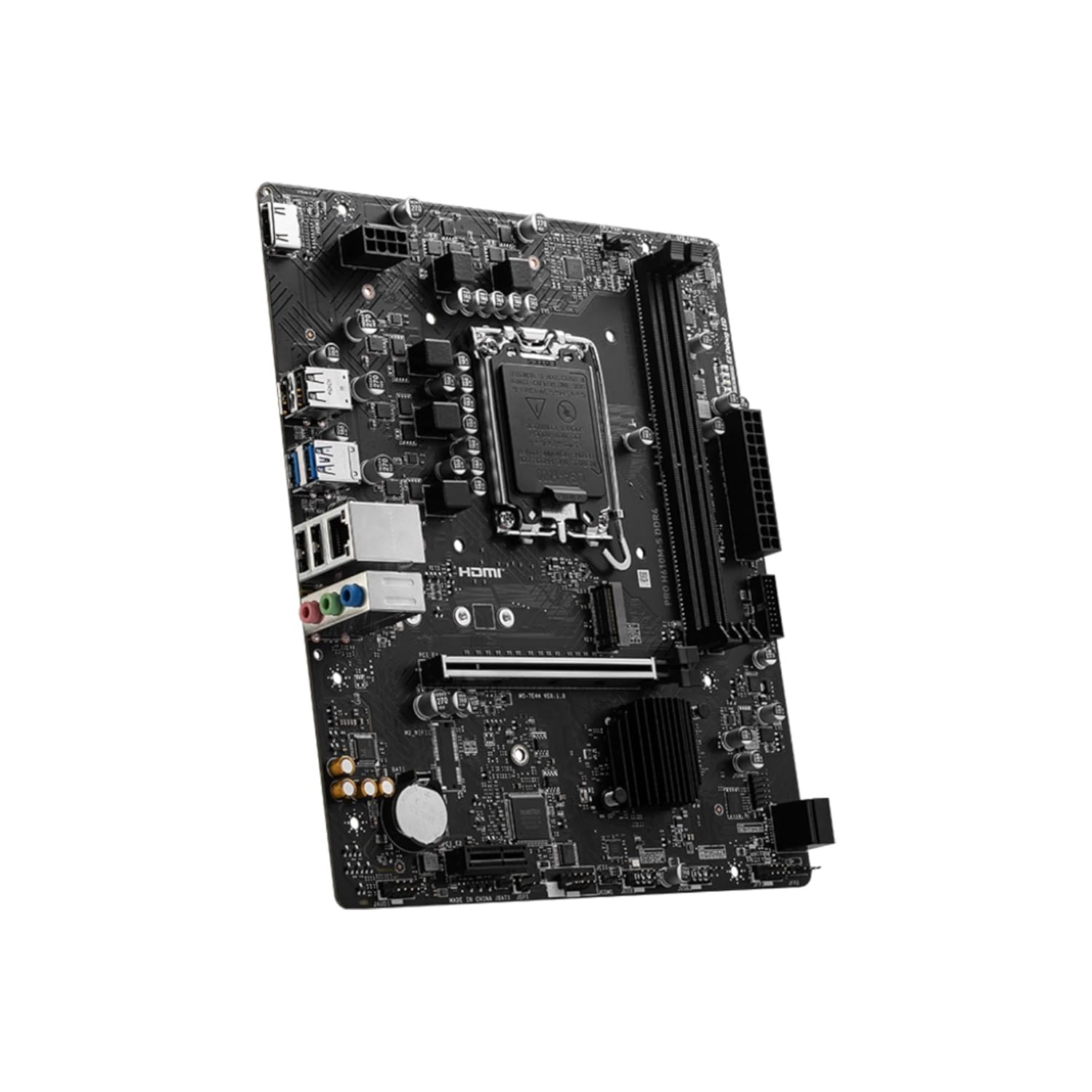 MSI Pro H610M-S DDR4 Intel H610 14th Gen LGA 1700 microATX Motherboard