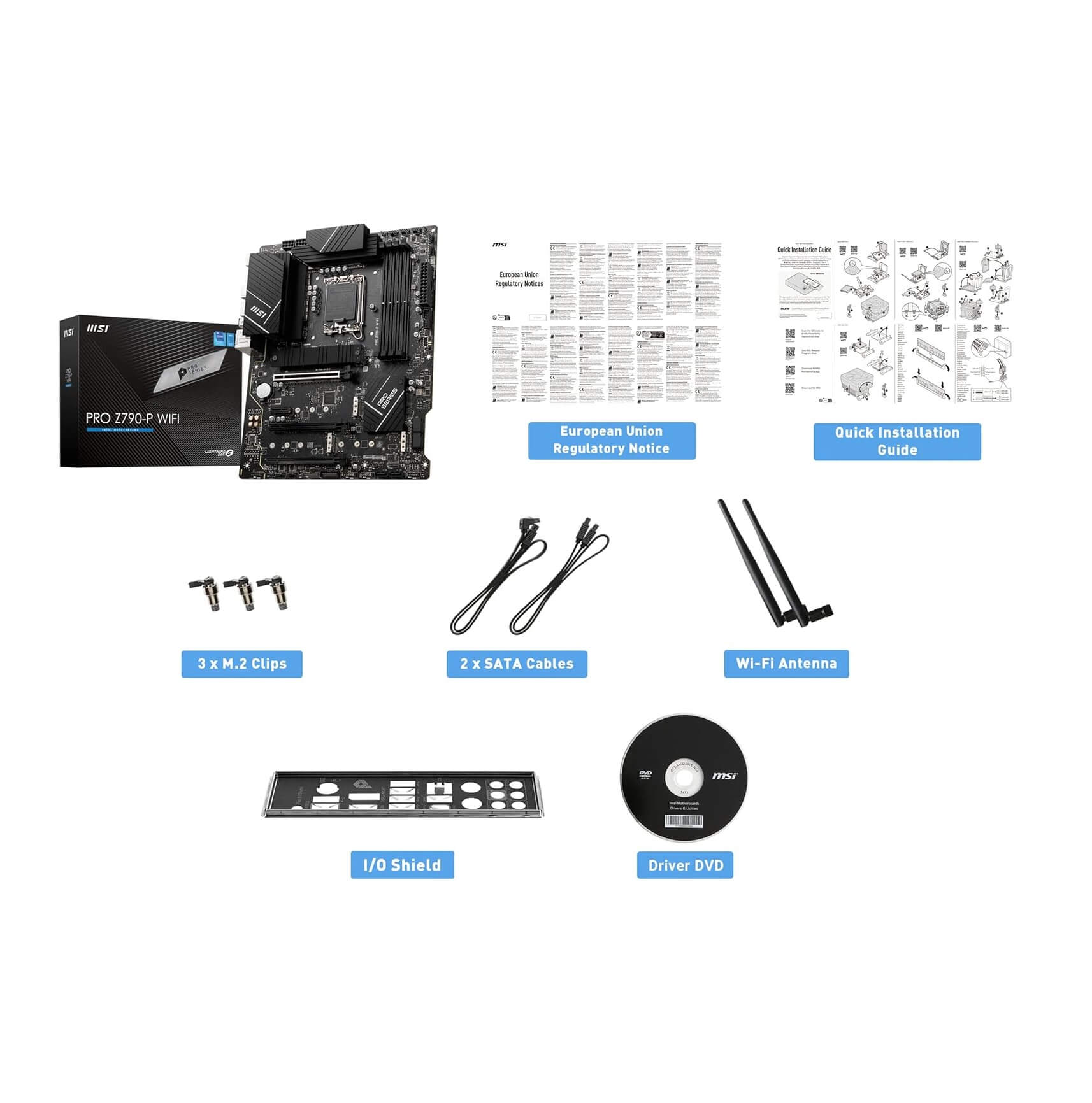 MSI Pro Z790-P WiFi DDR5 Intel Z790 14th Gen LGA 1700 ATX Motherboard