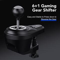 PXN-V99 270/900 Degree 3.2nm Force Feedback Gaming Racing Wheel with Hall Magnetic Induction Pedal, 6+1 Gear Shift Rod for PC/PS4/Xbox One/X-Series X/S